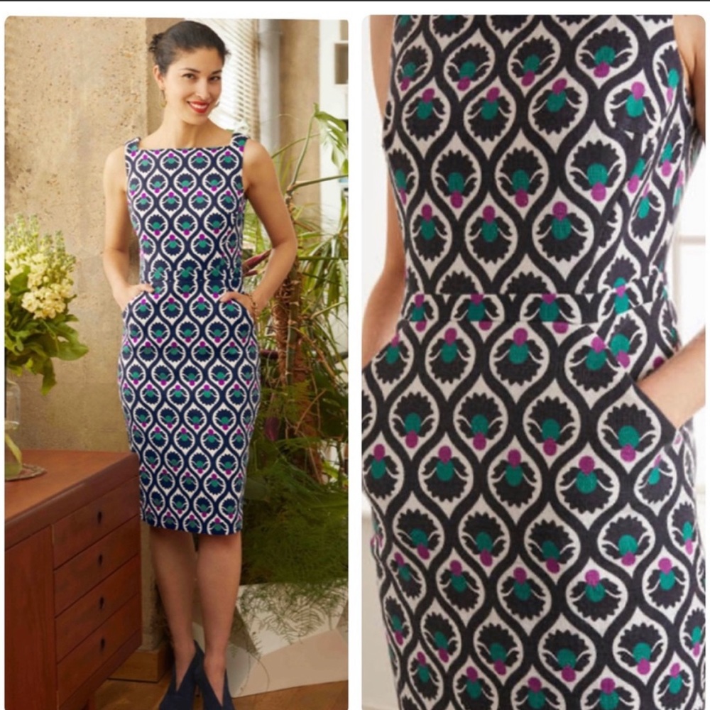 Boden Heather Textured Dress Sheath